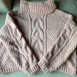 Dusty Pink Knit Sweater (S)